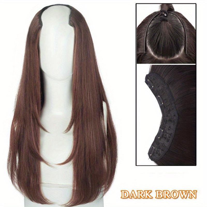 U Shape Clip In Hair Extension Long Wavy Synthetic Hair Piece for Women