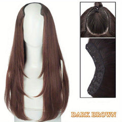 U Shape Clip In Hair Extension Long Wavy Synthetic Hair Piece for Women