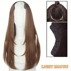 U Shape Clip In Hair Extension Long Wavy Synthetic Hair Piece for Women