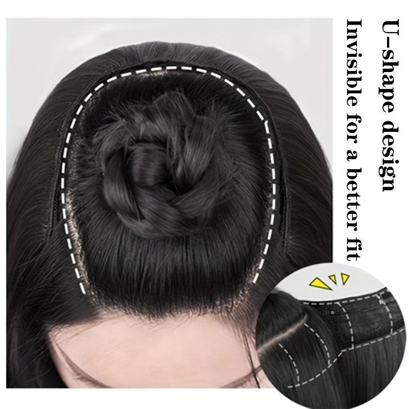 U Shape Clip In Hair Extension Long Wavy Synthetic Hair Piece for Women