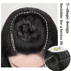 U Shape Clip In Hair Extension Long Wavy Synthetic Hair Piece for Women