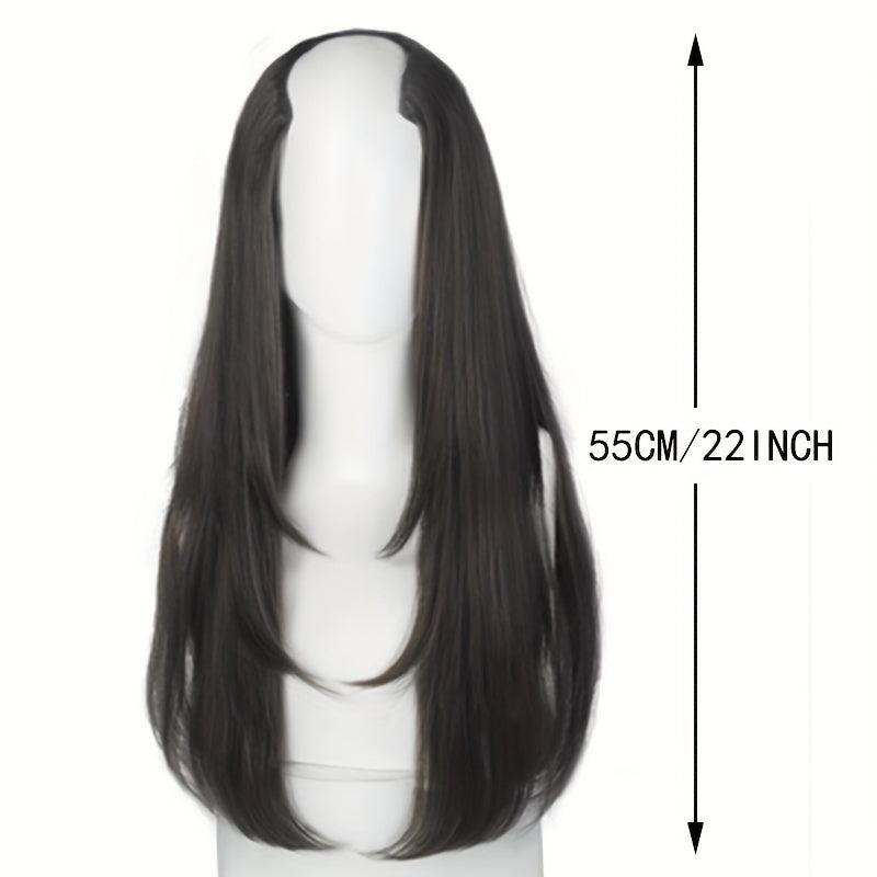 U Shape Clip In Hair Extension Long Wavy Synthetic Hair Piece for Women