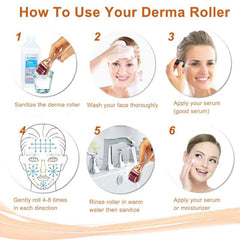 Derma Roller 540 Micro Needle 0.5mm-3.0mm Skincare Scar Acne Cosmetic