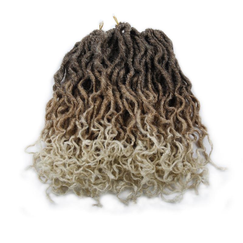 Faux Loc Crochet Hair 12 Strands Pack Spring Twist Hair Natural Curly Dreadlocks