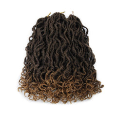 Faux Loc Crochet Hair 12 Strands Pack Spring Twist Hair Natural Curly Dreadlocks