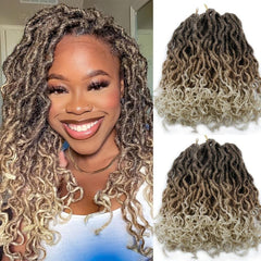 Faux Loc Crochet Hair 12 Strands Pack Spring Twist Hair Natural Curly Dreadlocks