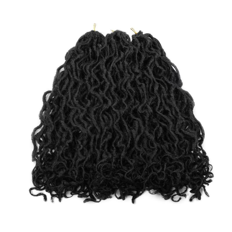 Faux Loc Crochet Hair 12 Strands Pack Spring Twist Hair Natural Curly Dreadlocks