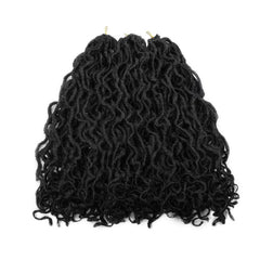 Faux Loc Crochet Hair 12 Strands Pack Spring Twist Hair Natural Curly Dreadlocks