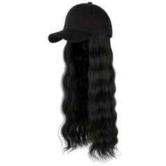 Long Wavy Hair Wigs With Baseball Cap - Women's Hat Wig Combo