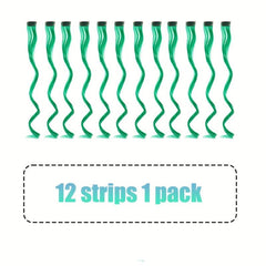 12pcs Y2K Highlight Curly Hair Extensions Hairpiece