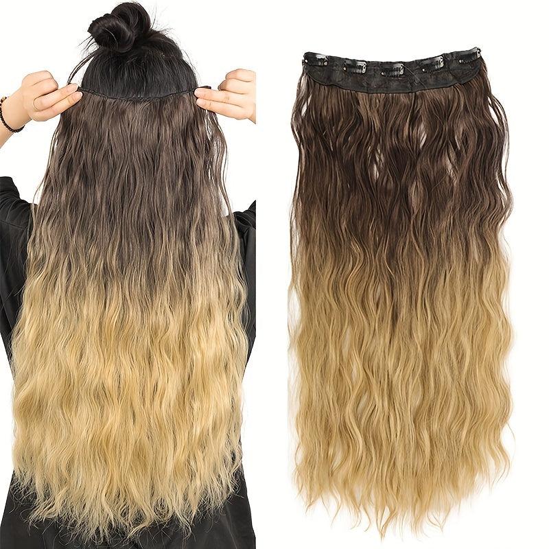 Clip In Hair Extensions 60 96 Cm Ombre Wavy Curly Hair