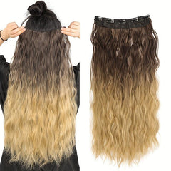 Clip In Hair Extensions 60 96 Cm Ombre Wavy Curly Hair