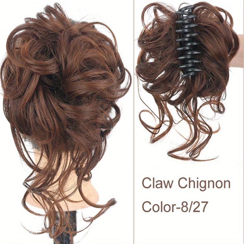 Synthetic Hair Bun Messy Scrunchies Hairpiece Accessories