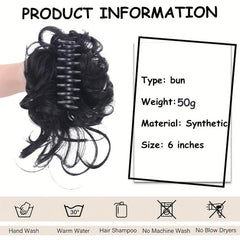Synthetic Hair Bun Messy Scrunchies Hairpiece Accessories