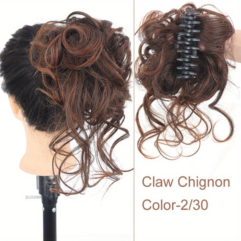Synthetic Hair Bun Messy Scrunchies Hairpiece Accessories