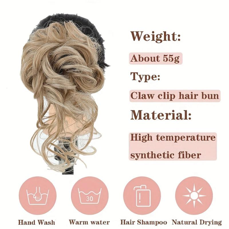Synthetic Hair Bun Messy Scrunchies Hairpiece Accessories