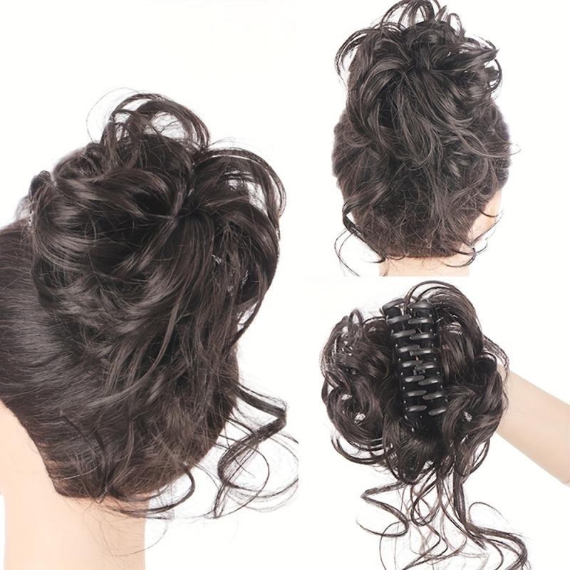Synthetic Hair Bun Messy Scrunchies Hairpiece Accessories