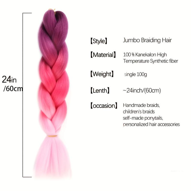 Colorful Jumbo Braiding Hair Extensions for DIY Box Twist Braid