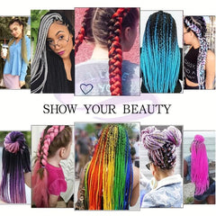 Colorful Jumbo Braiding Hair Extensions for DIY Box Twist Braid