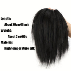 Synthetic Hair Bun Extensions Messy Straight Hair Band Elastic Chignon Scrunchy