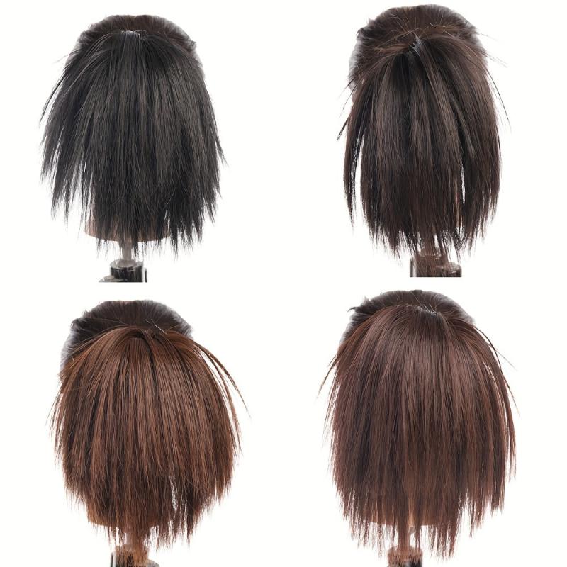 Synthetic Hair Bun Extensions Messy Straight Hair Band Elastic Chignon Scrunchy