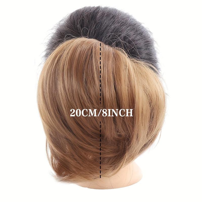 High Elastic Rubber Band Hair Buns for Straight and Curly Hair