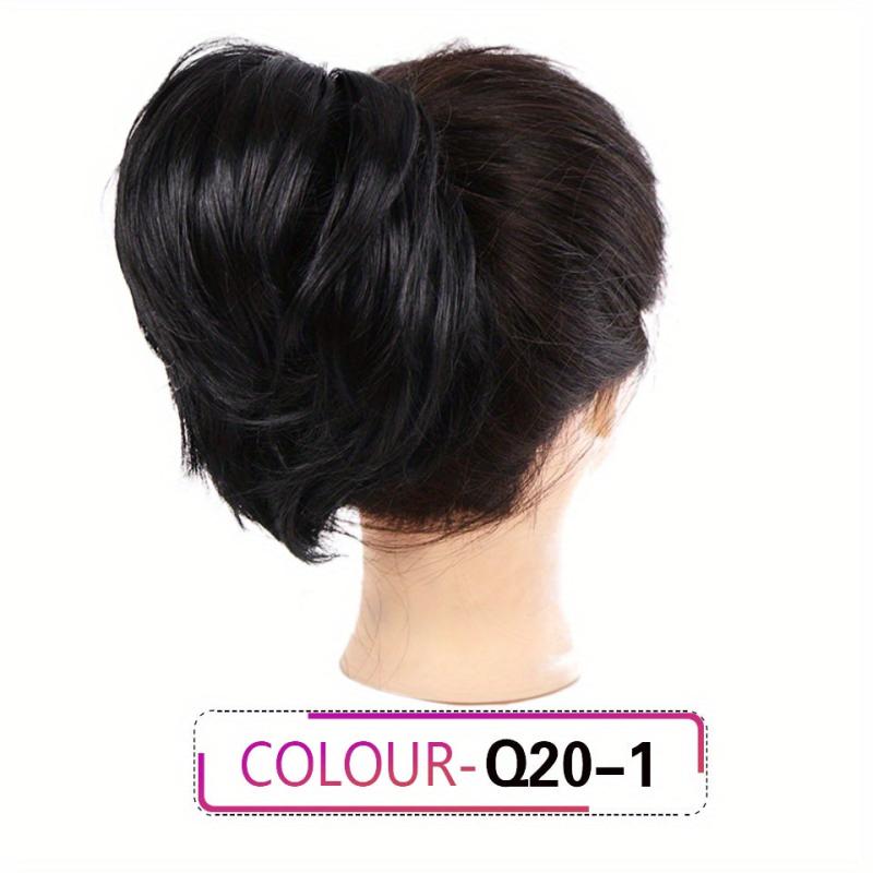 High Elastic Rubber Band Hair Buns for Straight and Curly Hair