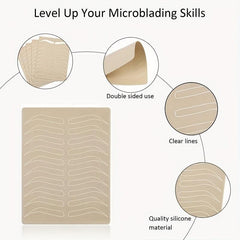 2pcs Double Sided Microblading Practice Skin for Eyebrows