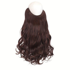 Wavy Curly Hair Extensions Wire Headband Long Synthetic Heat Friendly Fiber