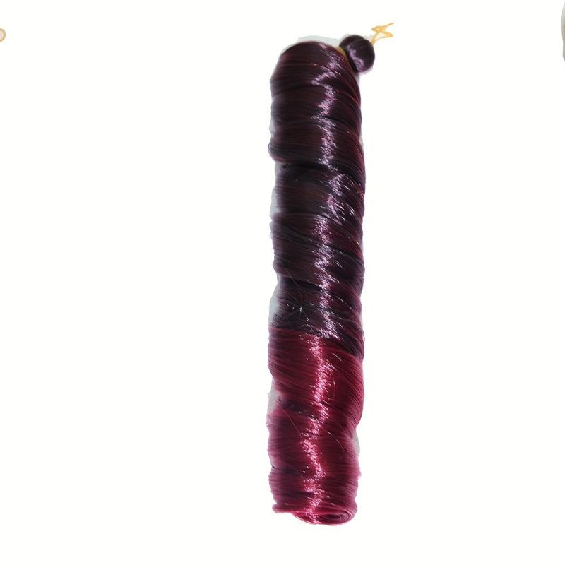 French Spiral Roll 55 88 Cmcrochet Braid Pre stretched Loose Deep Wave Curls
