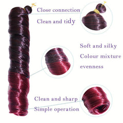 French Spiral Roll 55 88 Cmcrochet Braid Pre stretched Loose Deep Wave Curls