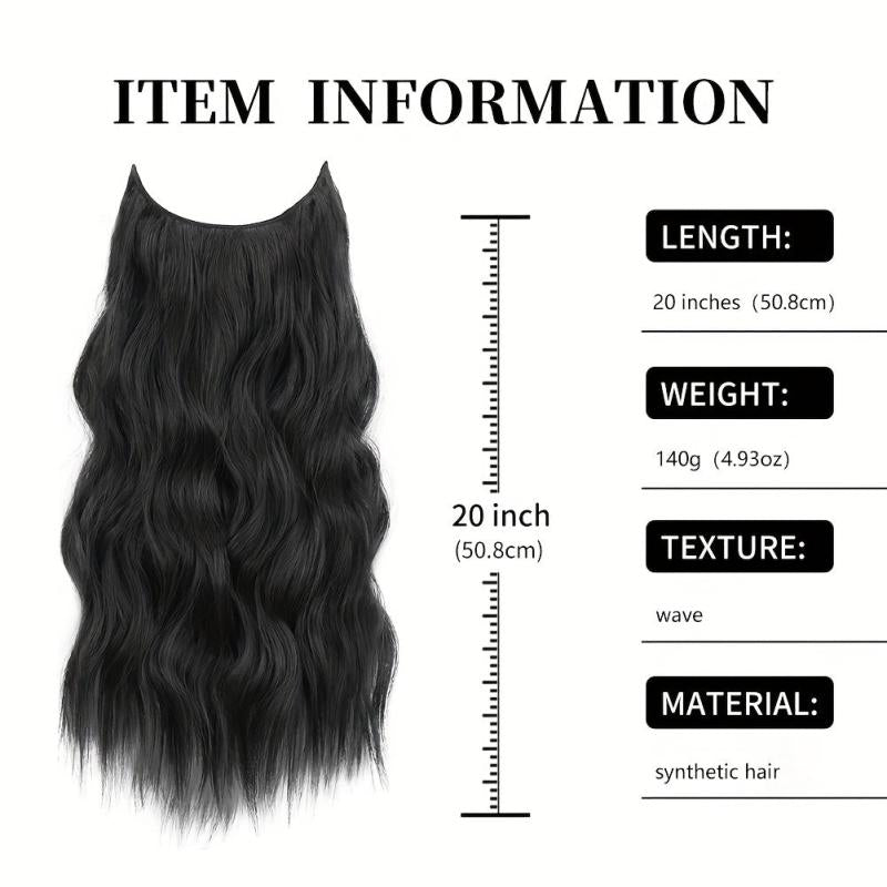 Invisible Wire Hair Extensions Dark Brown for Women