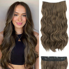 Invisible Wire Hair Extensions Dark Brown for Women