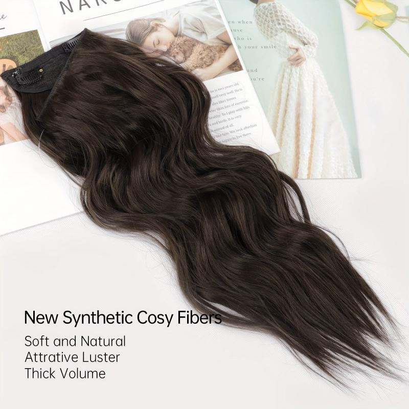 Invisible Wire Hair Extensions Dark Brown for Women