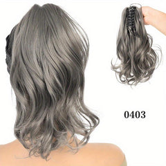 Long Curly Wavy Ponytail Extensions Synthetic Clip In Hair Extensions