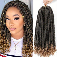 12 Strands Goddess Locs Crochet Hair 30-48 Cm Dreadlock Faux Locs