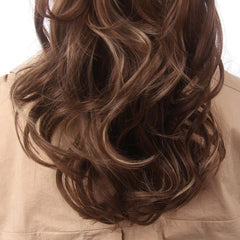 Highline Brown Blonde Ponytail Extension Curly Hairpiece