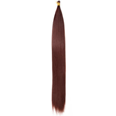12 cm Long Straight Hair Bulk Hair Extensions Synthetic Wig 1B
