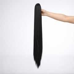Long Straight Ponytail Extensions Synthetic Clip In Hair Extensions