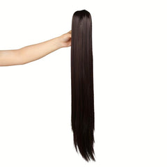 Long Straight Ponytail Extensions Synthetic Clip In Hair Extensions