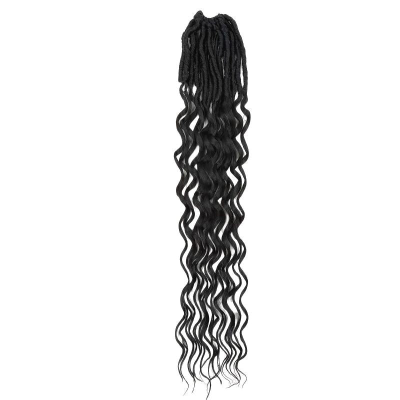 45 72cm Faux Locs Crochet Braids Synthetic Hair Extensions Braids for Women