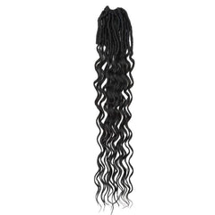 45 72cm Faux Locs Crochet Braids Synthetic Hair Extensions Braids for Women