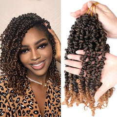 Ombre Long Bob Passion Twist Crochet Hair 3-Pack
