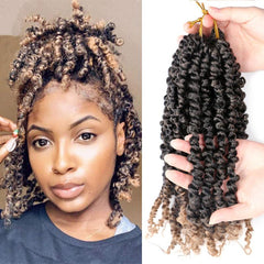 Ombre Long Bob Passion Twist Crochet Hair 3-Pack