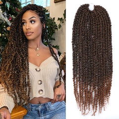 Ombre Long Bob Passion Twist Crochet Hair 3-Pack