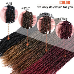 Ombre Long Bob Passion Twist Crochet Hair 3-Pack
