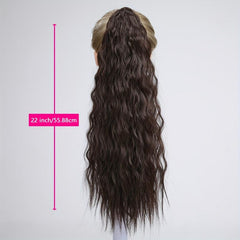 Long Wavy Ponytail Extensions Synthetic Clip In Hair Extensions