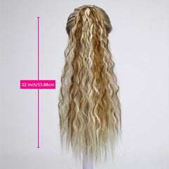 Long Wavy Ponytail Extensions Synthetic Clip In Hair Extensions