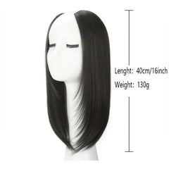 Synthetic Short Straight Hair Extension 4 Clips In Invisible Hair Extensions