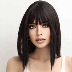 Women's Topper With Hair Bangs Clip On Topper With Bangs Ladies Hair Piece